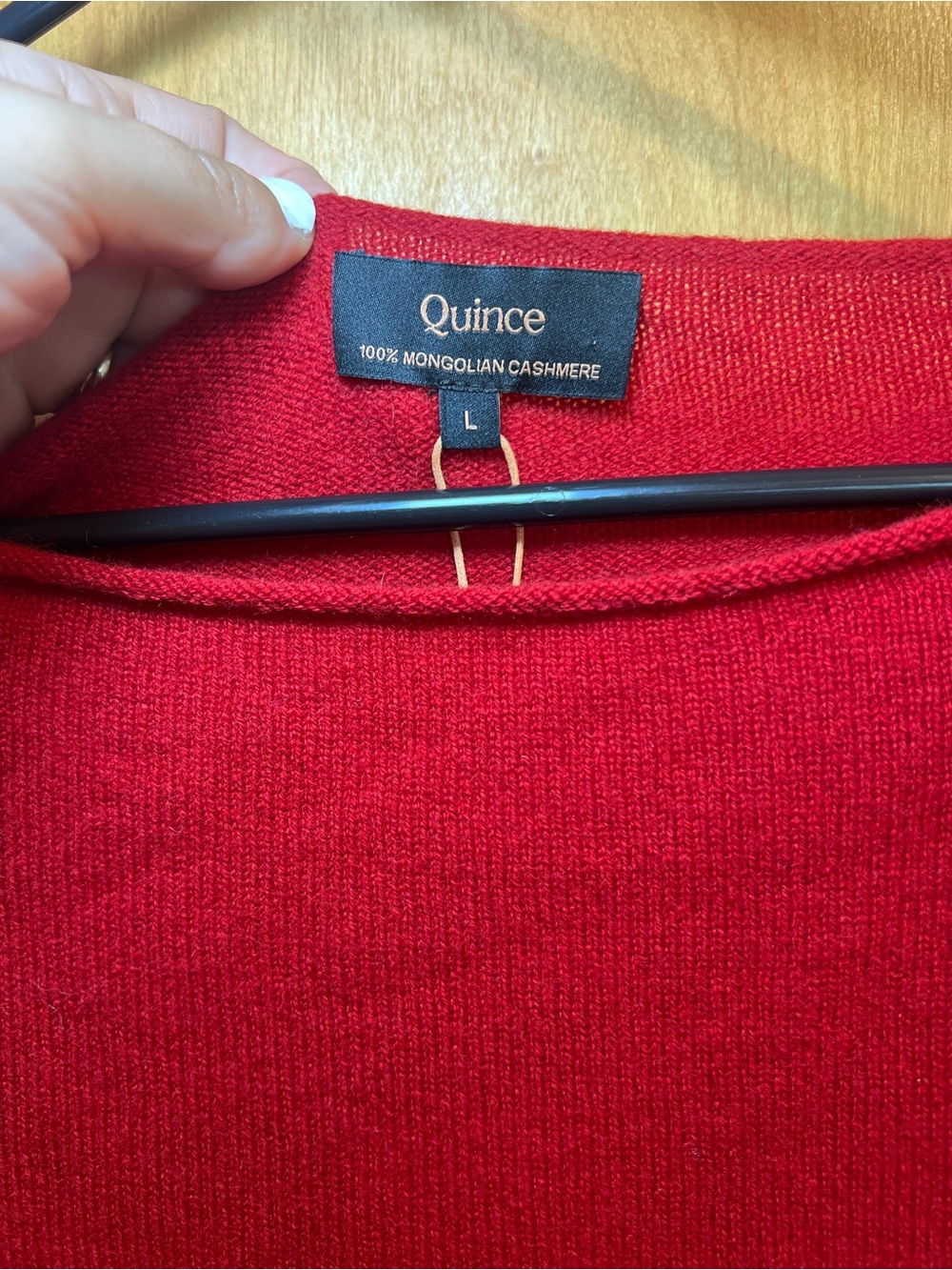 Quince Mongolian Cashmere Boatneck Sweater NWT Size Large - Picture 5 of 6